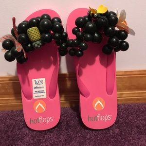 Grape Flip Flops Size 6/Small
