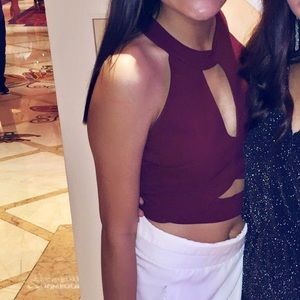 Charlotte Russe || Cut-out Crop Top