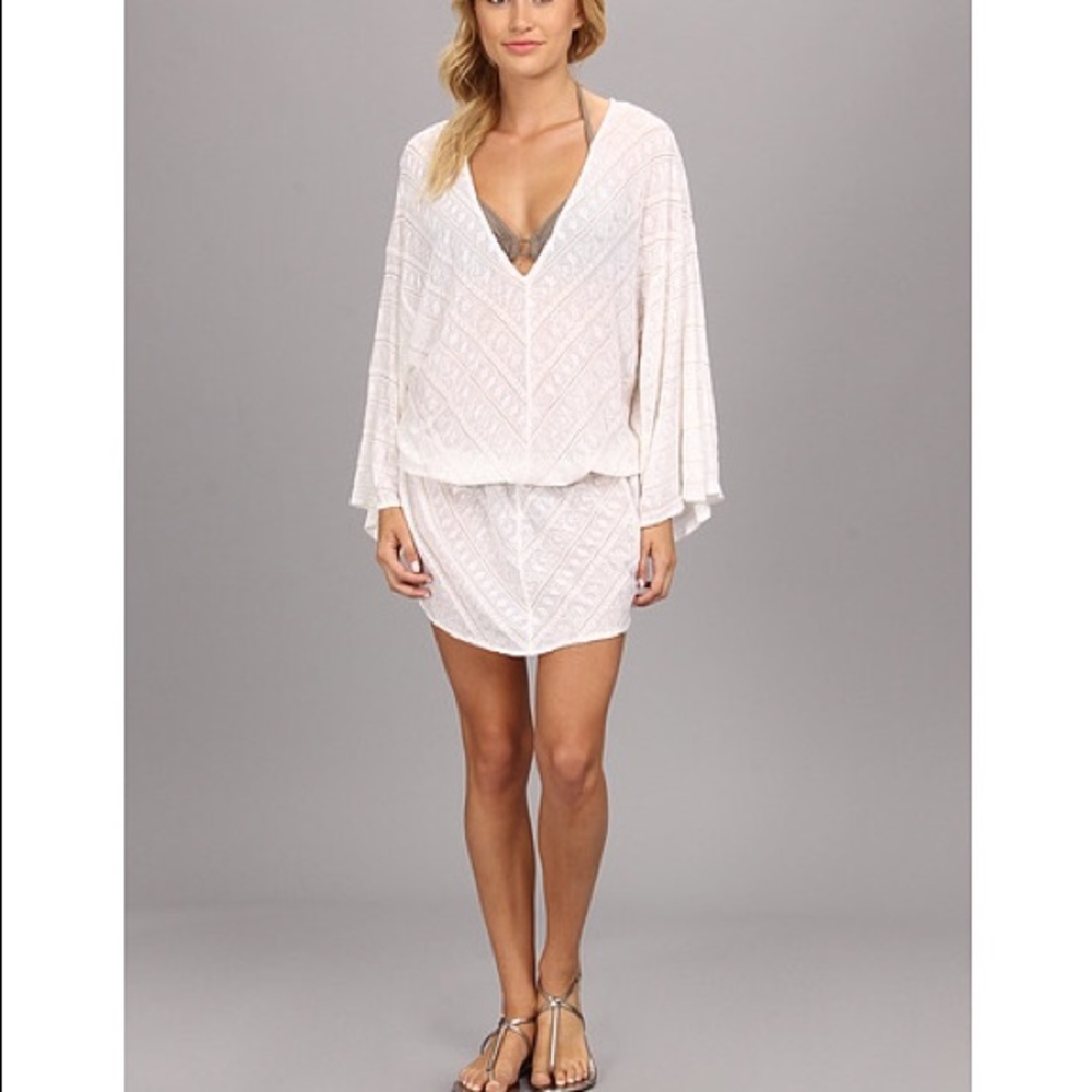 Vitamin A Off-White Caftan Tunic NWT