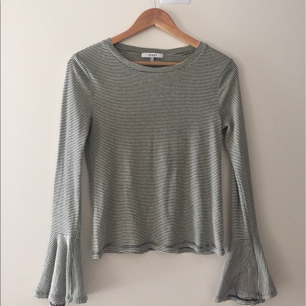 Anthropologie Toastworthy Bell-Sleeve Top