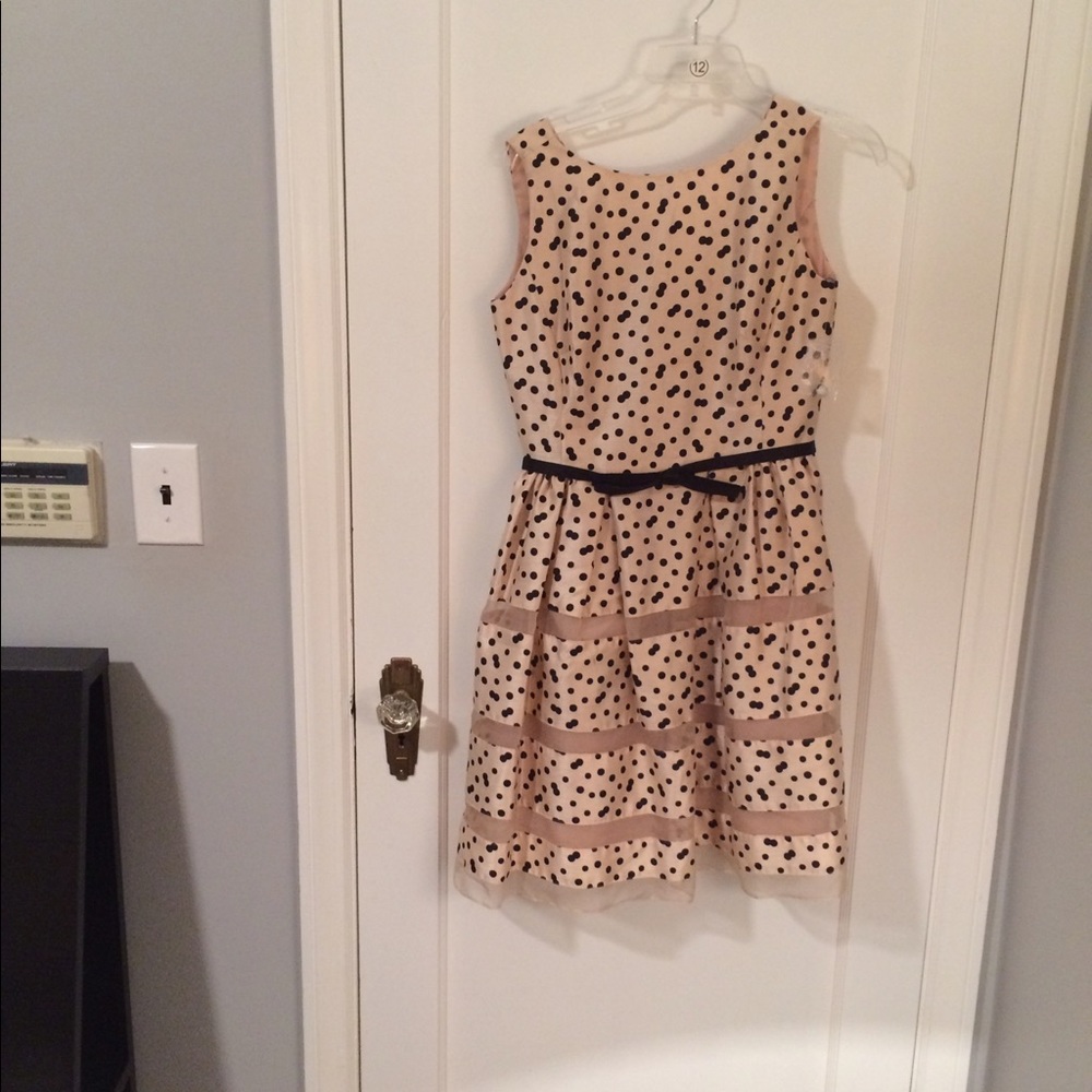 Size 6 Pink Polka Dot dress