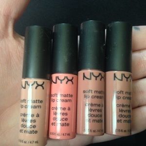 4 Nude NYX Lipcreams