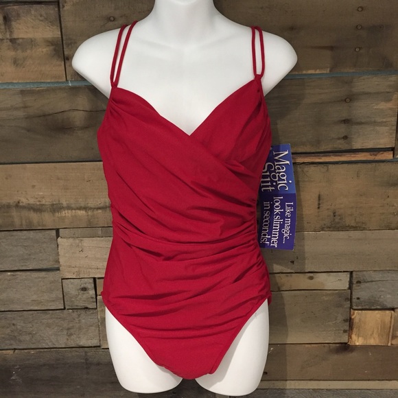 Magicsuit Other - 🆕 Magic Suit red one piece swim suit. Size 16