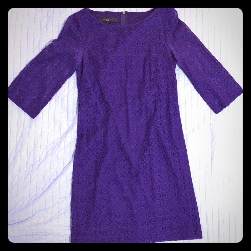 MUST GO!! Make an offer! Nine West purple dress