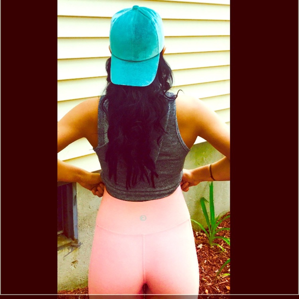 Turquise Velvet Baseball Cap - Picture 1 of 4