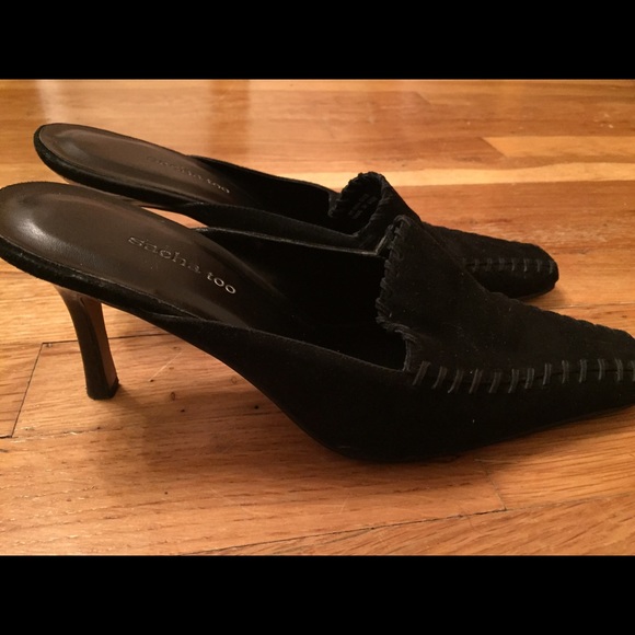 Black backless heels - Picture 4 of 4