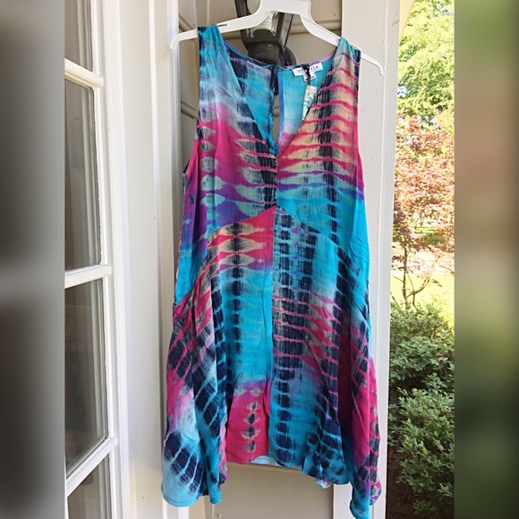Gorgeous fully lined tie dye dress! LAST 1! - Picture 3 of 3
