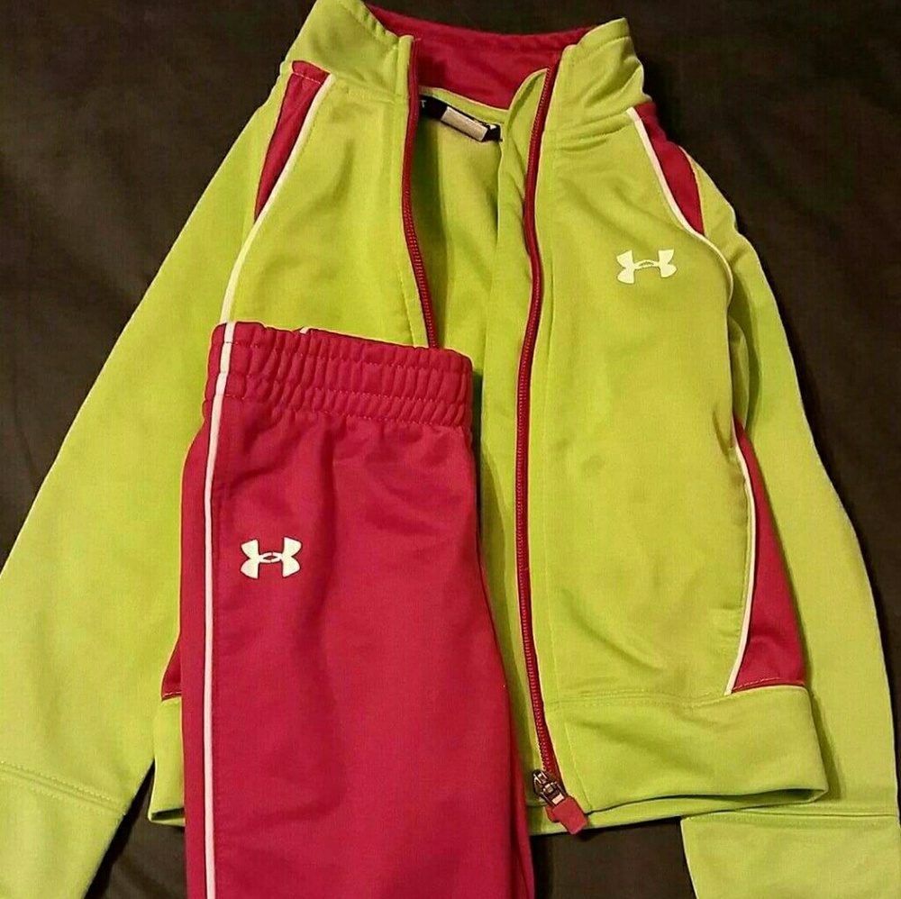 Two girls 2T under armour track suits