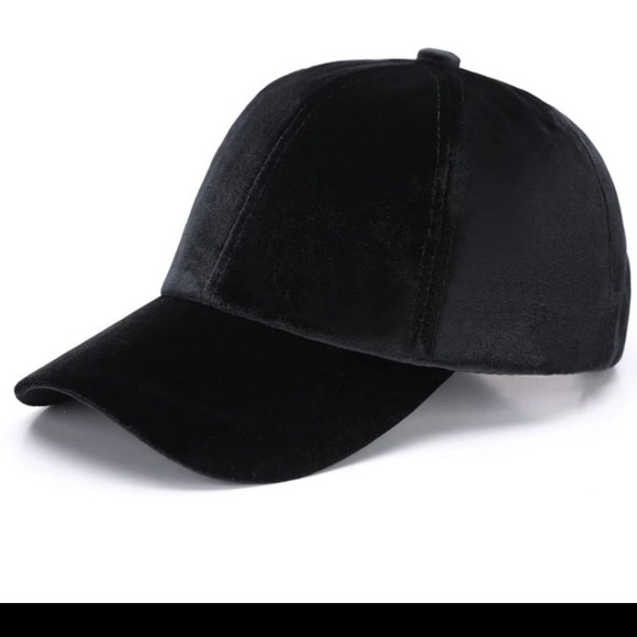 Black Velvet Baseball Cap - Picture 6 of 6