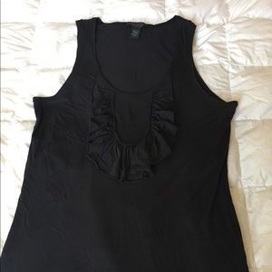 Ruffled sleeveless tank by Apostrophe