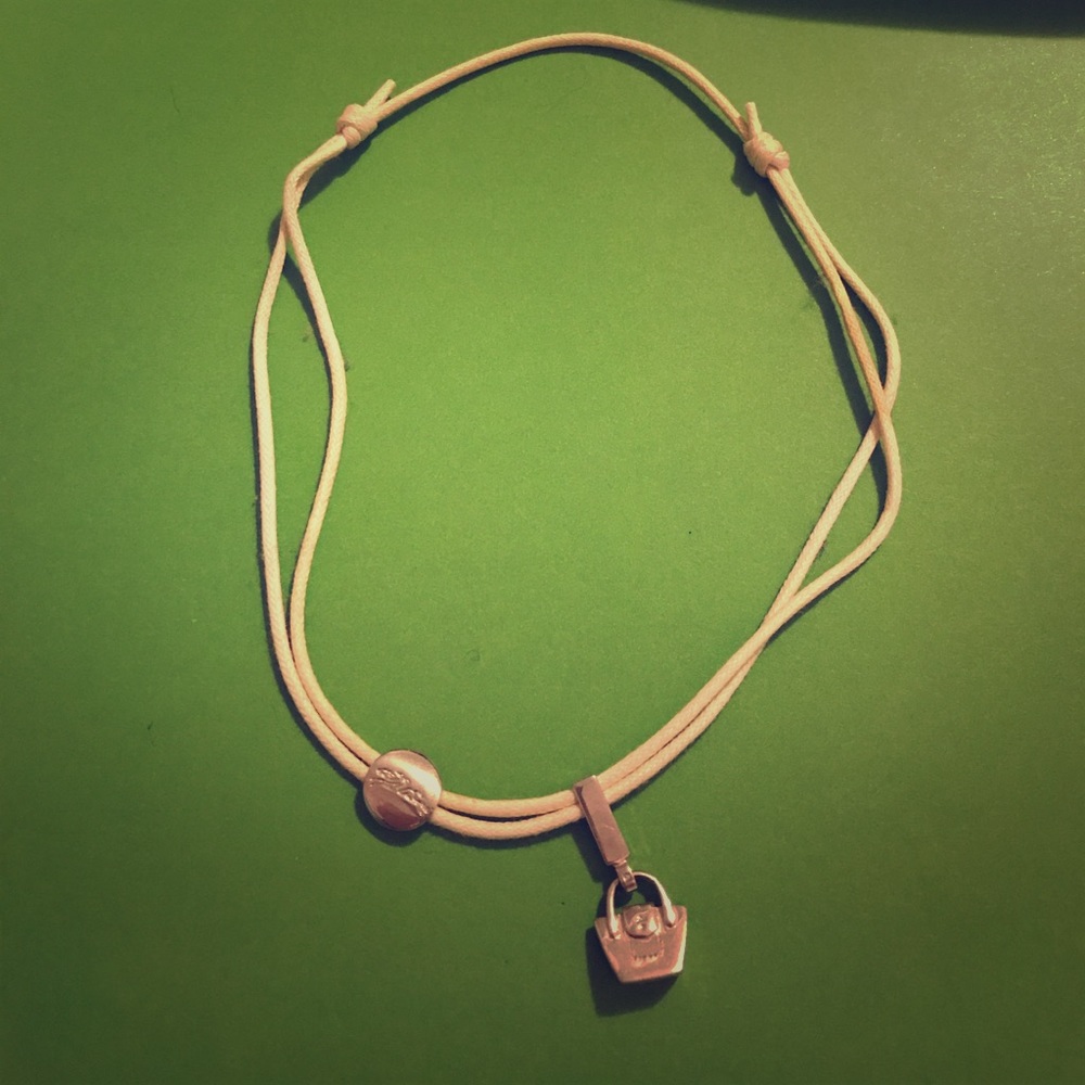 Longchamp purse necklace