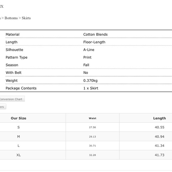  High Slit Maxi Skirt - Picture 7 of 7