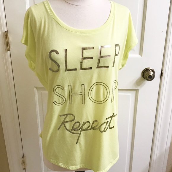 Style & Co. Tops - Sleep, Shop, Repeat T-Shirt