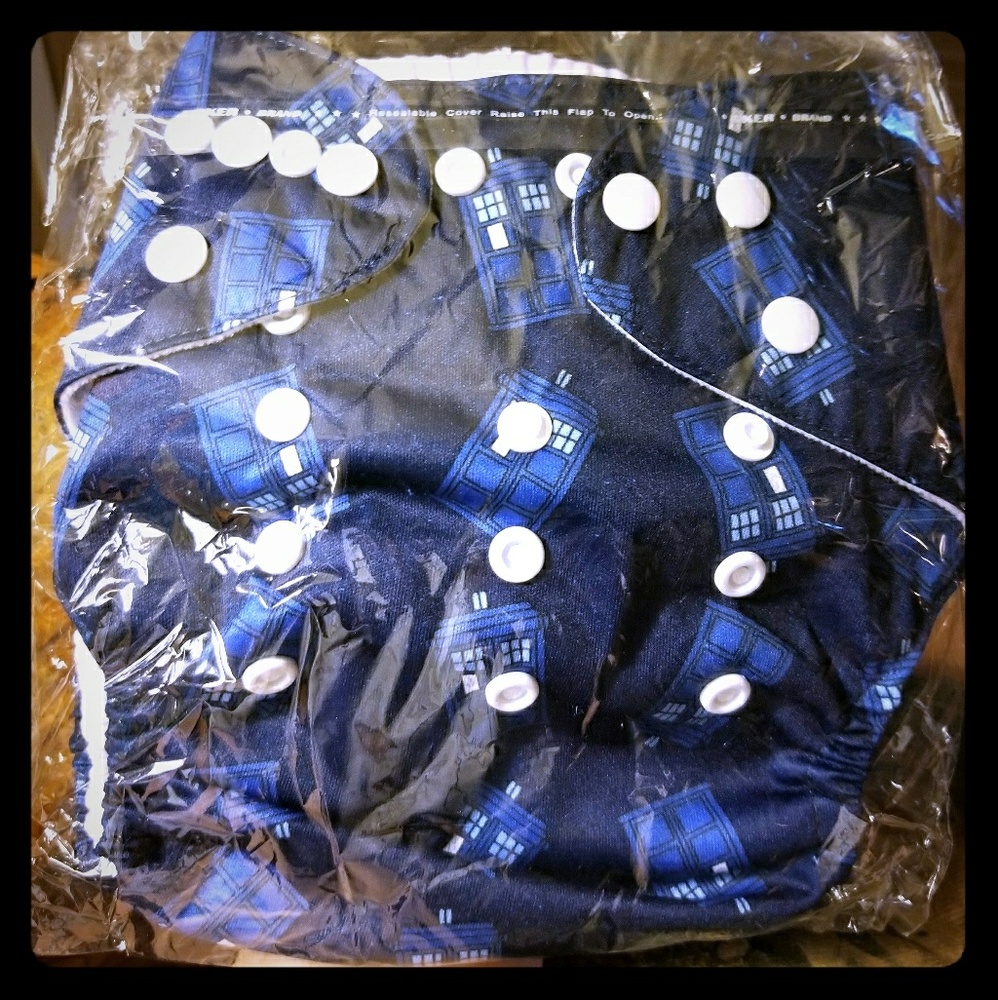 Doctor Who TARDIS Print Cloth Diaper