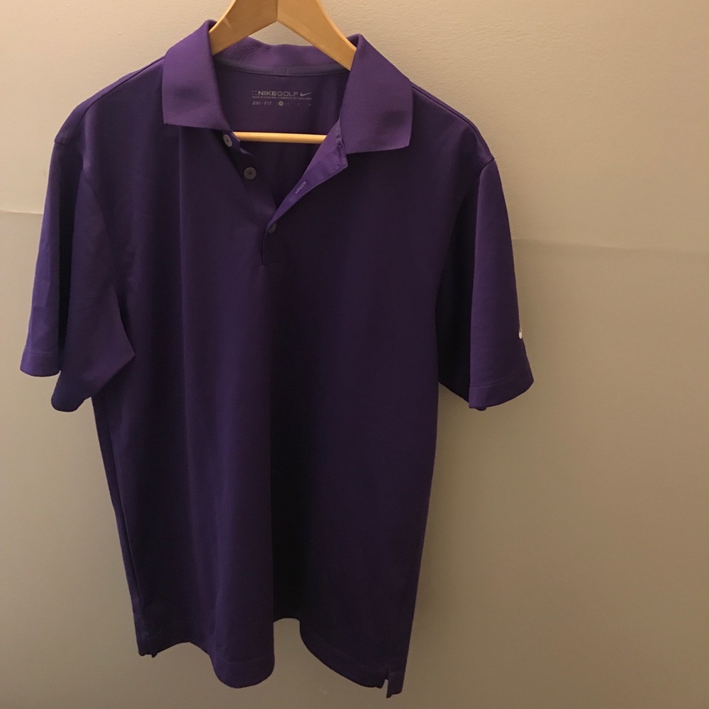 Men's Purple Nike Golf Shirt