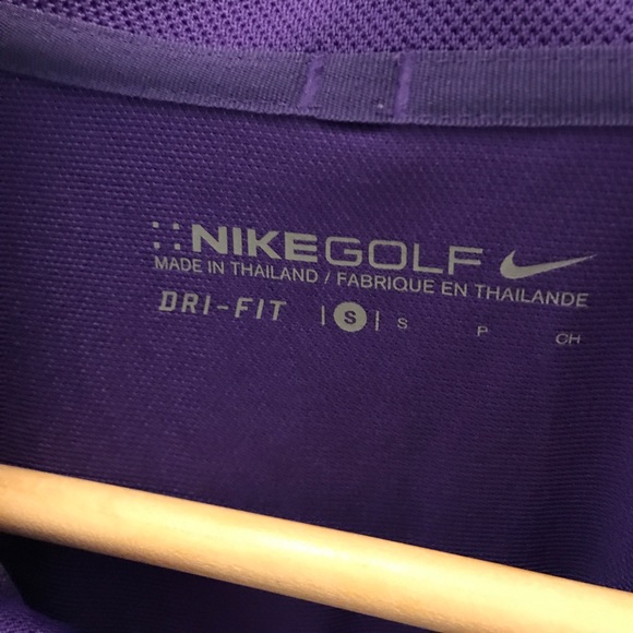 mens purple nike golf shirt
