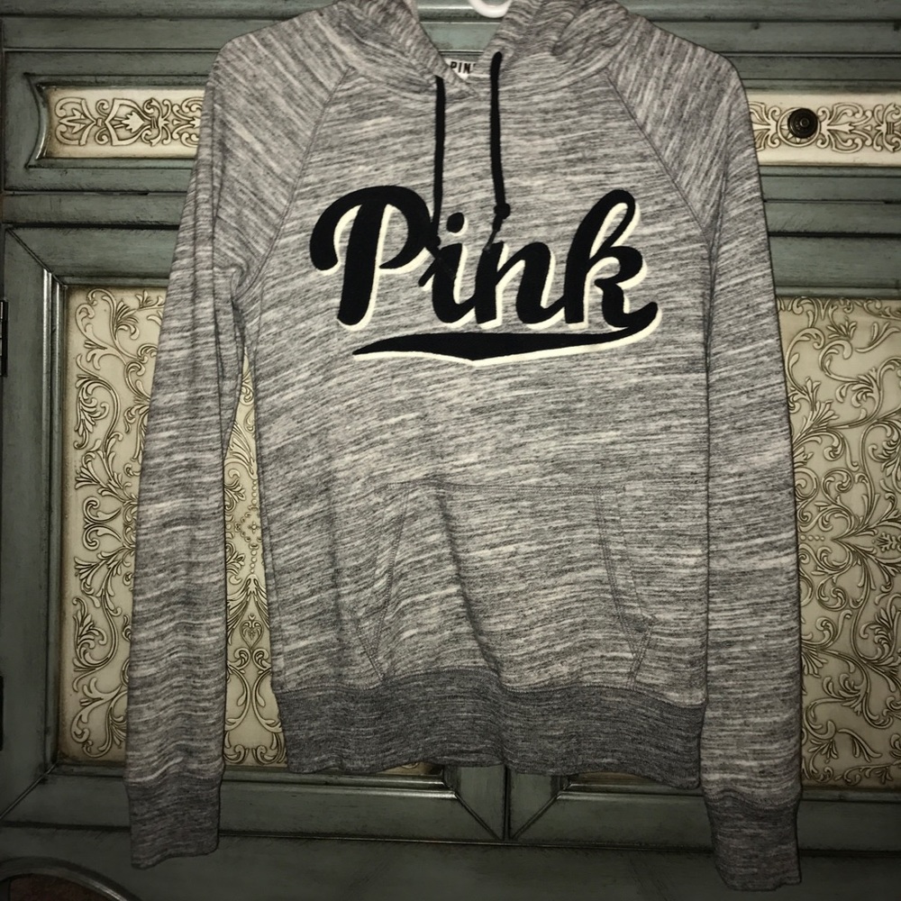 PINK grey marble sweatshirt