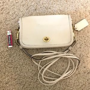 Coach leather small shoulder bag