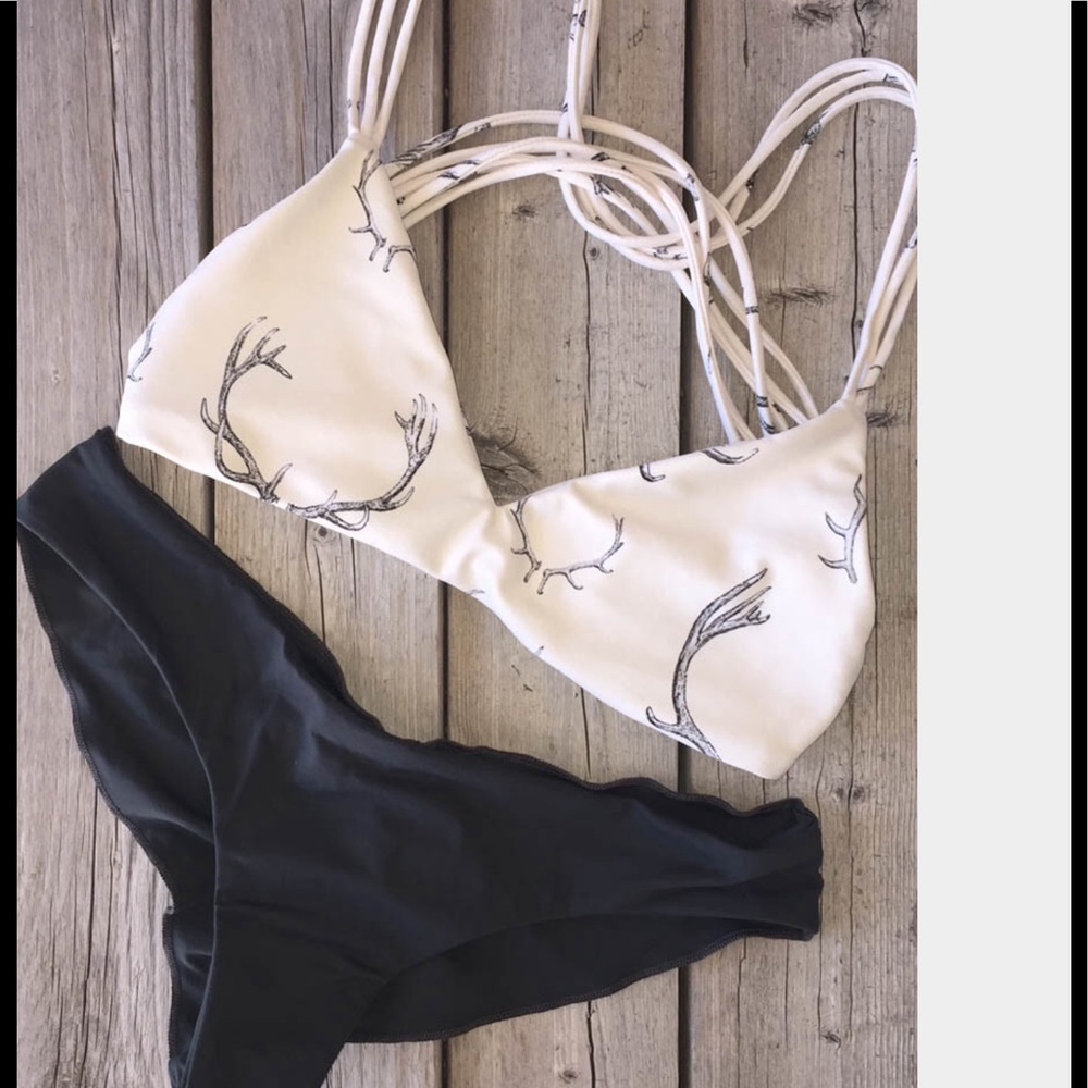 Modern antler bikini top