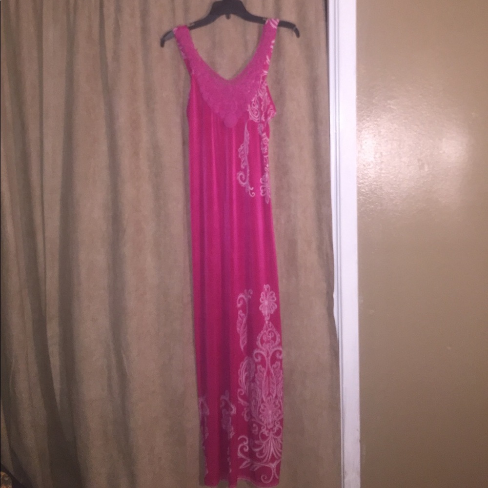Pink & White Dress