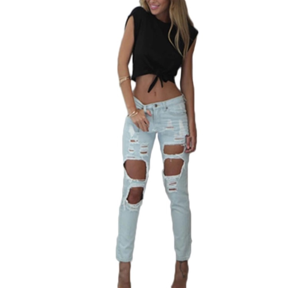 Black crop top