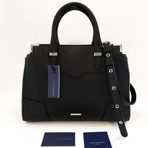 🎉$325 Rebecca Minkoff AMOROUS Leather Bag Satchel