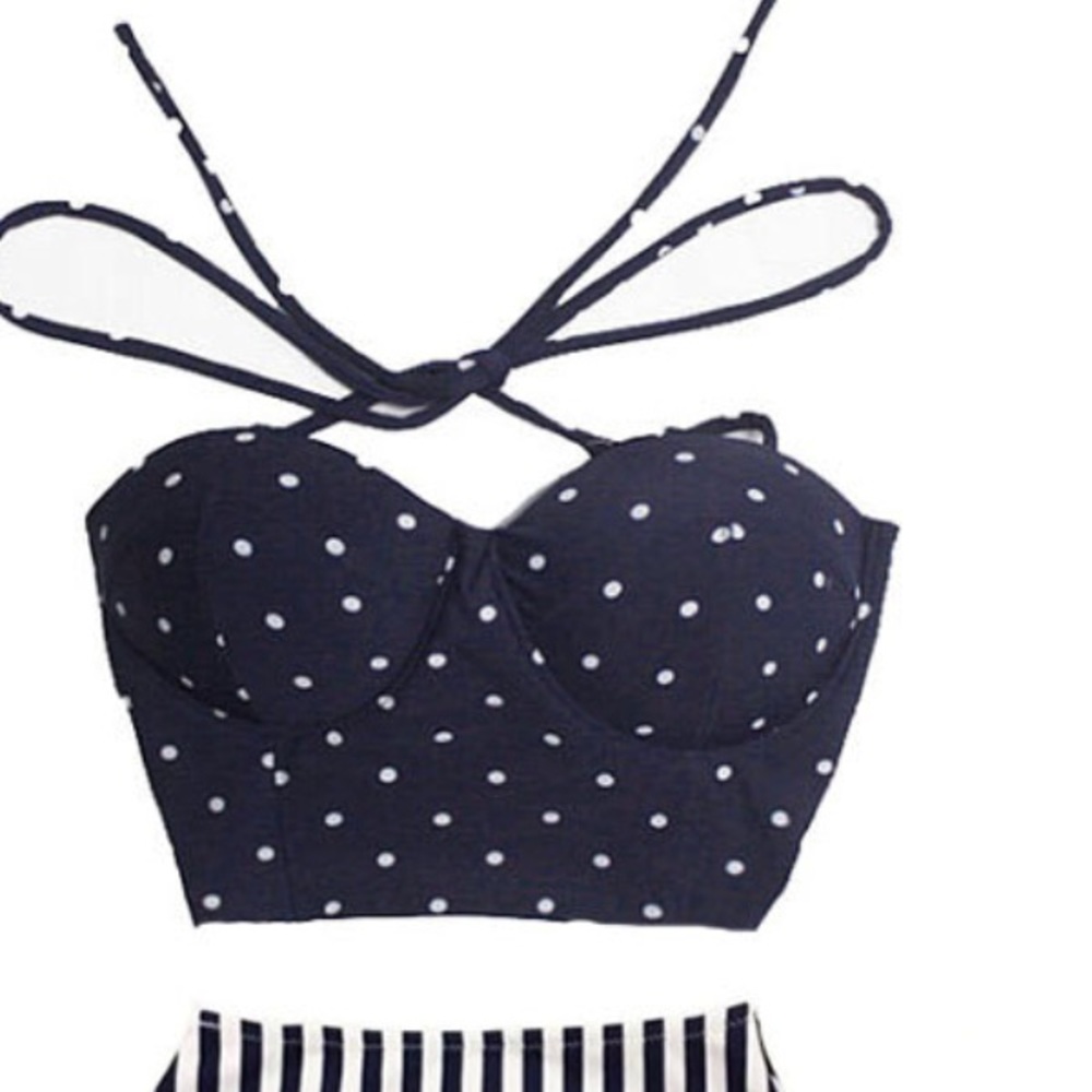 Vintage, Pin-Up, tie back bikini top