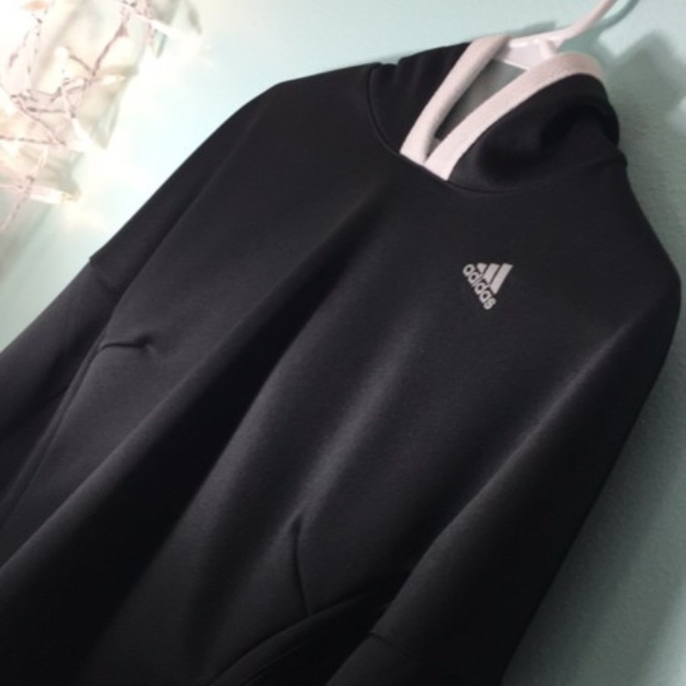 adidas black climawarm hoodie