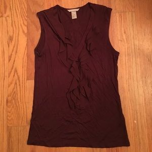 Maroon sleeveless top