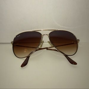 Ray Ban Aviators Brown/Gold Gradient