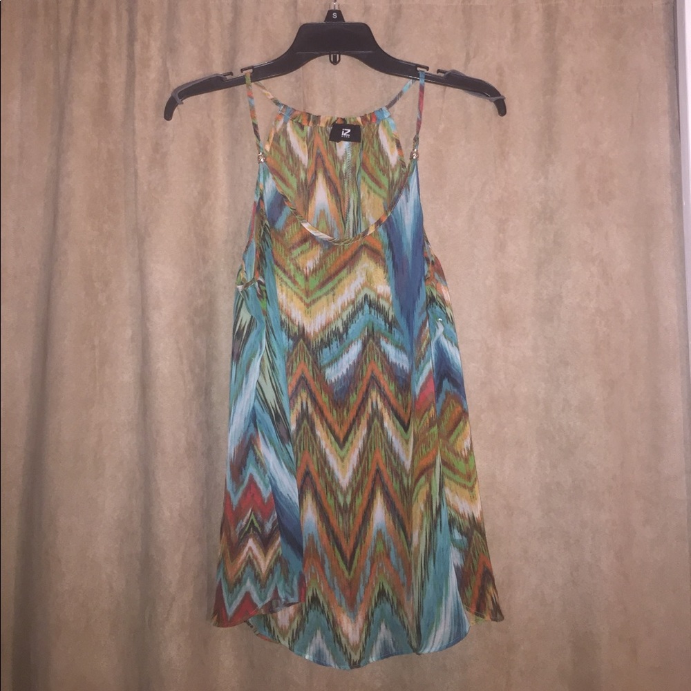 Multi Colored Sleeveless Top