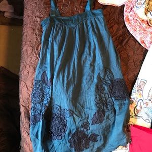 Cute casual teal dress