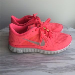 Nike Free Run 3- Neon Coral