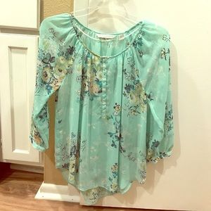 Lauren Conrad Chiffon Floral Top