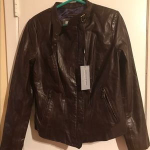 Leather jacket: Marc New York