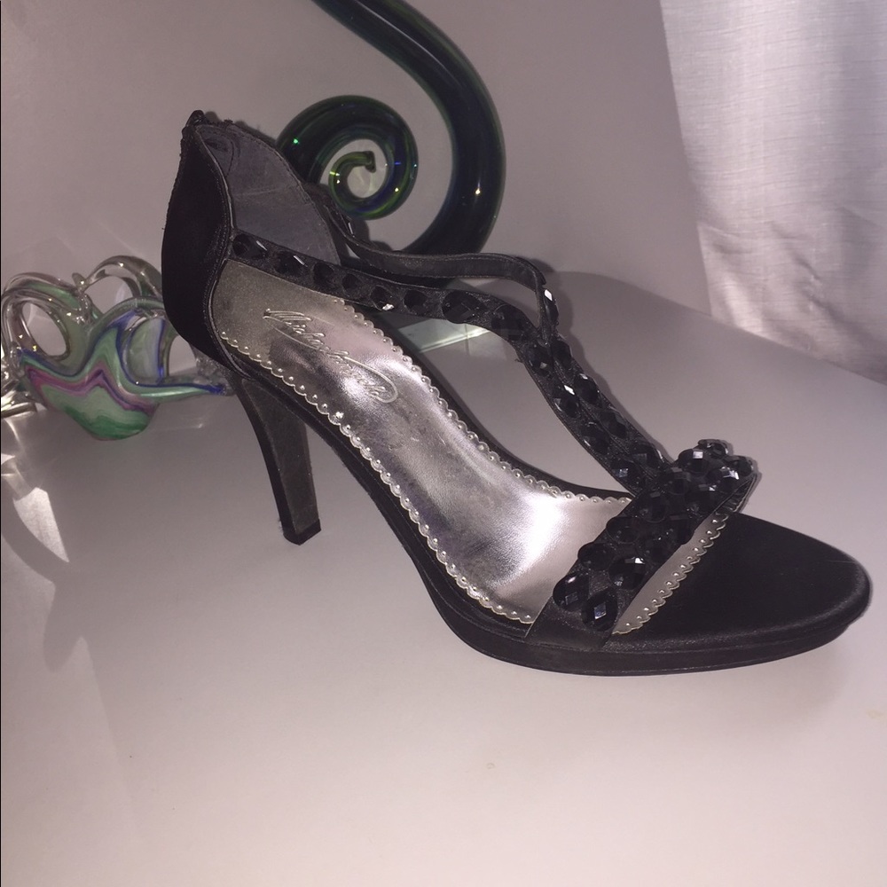 Rock candy black Diamond jeweled shoes size 9 1/2
