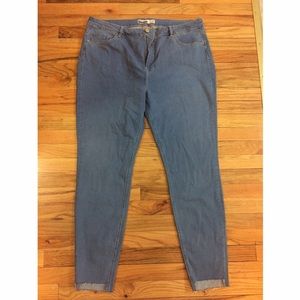 ASOS Curve jeans with ripped hem