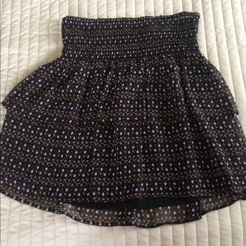 Brown Layered Skirt