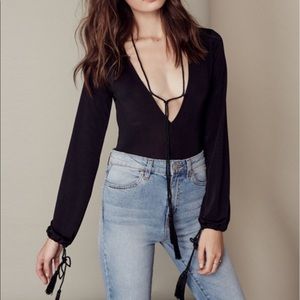 Bnwt for love and lemons "Kate" bodysuit sz L