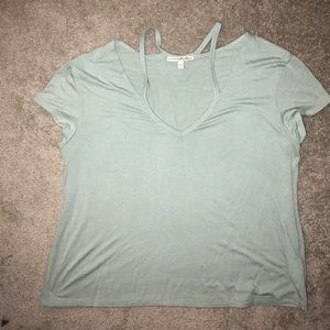 Cutout neck tshirt