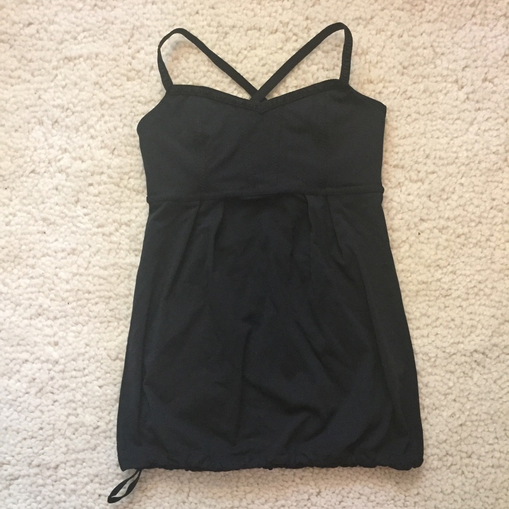 Lululemon Bulerias Black Yoga Tank Size 4