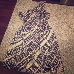 Francesca's one-shoulder dress