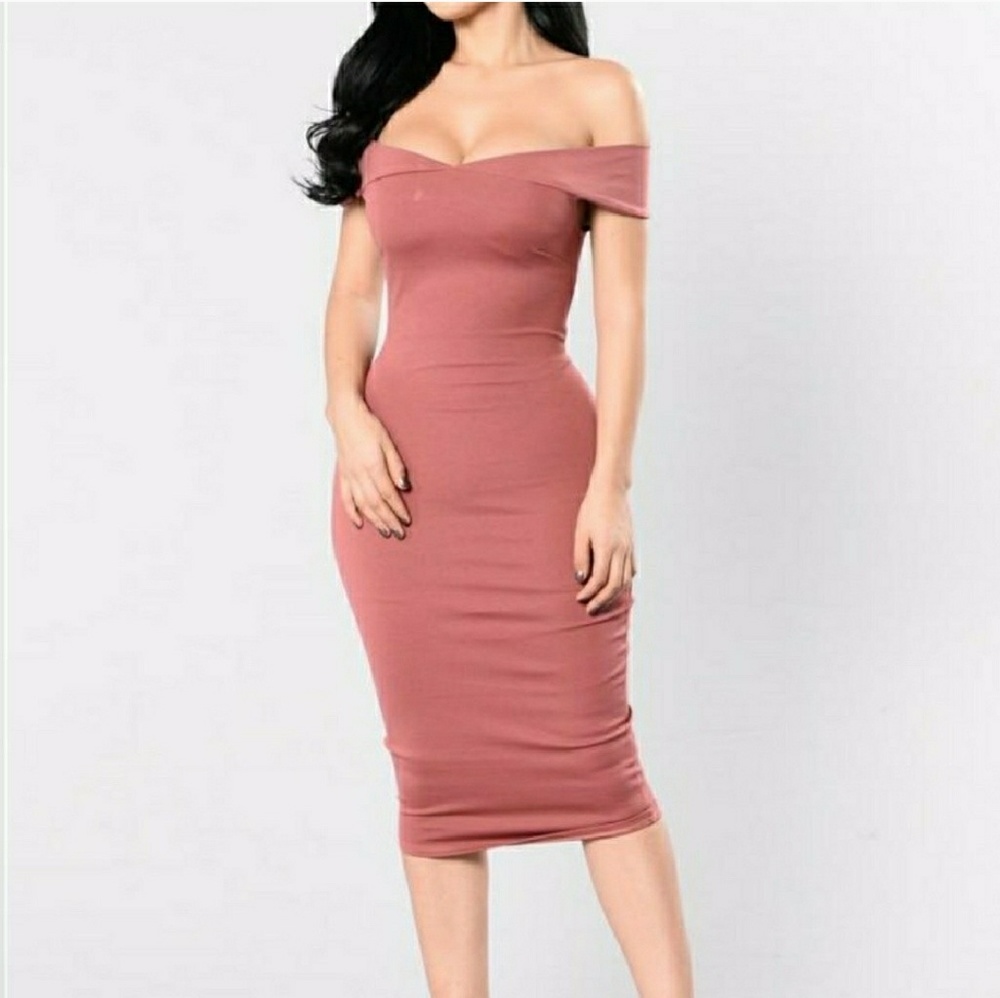 Mauve fashion nova dress