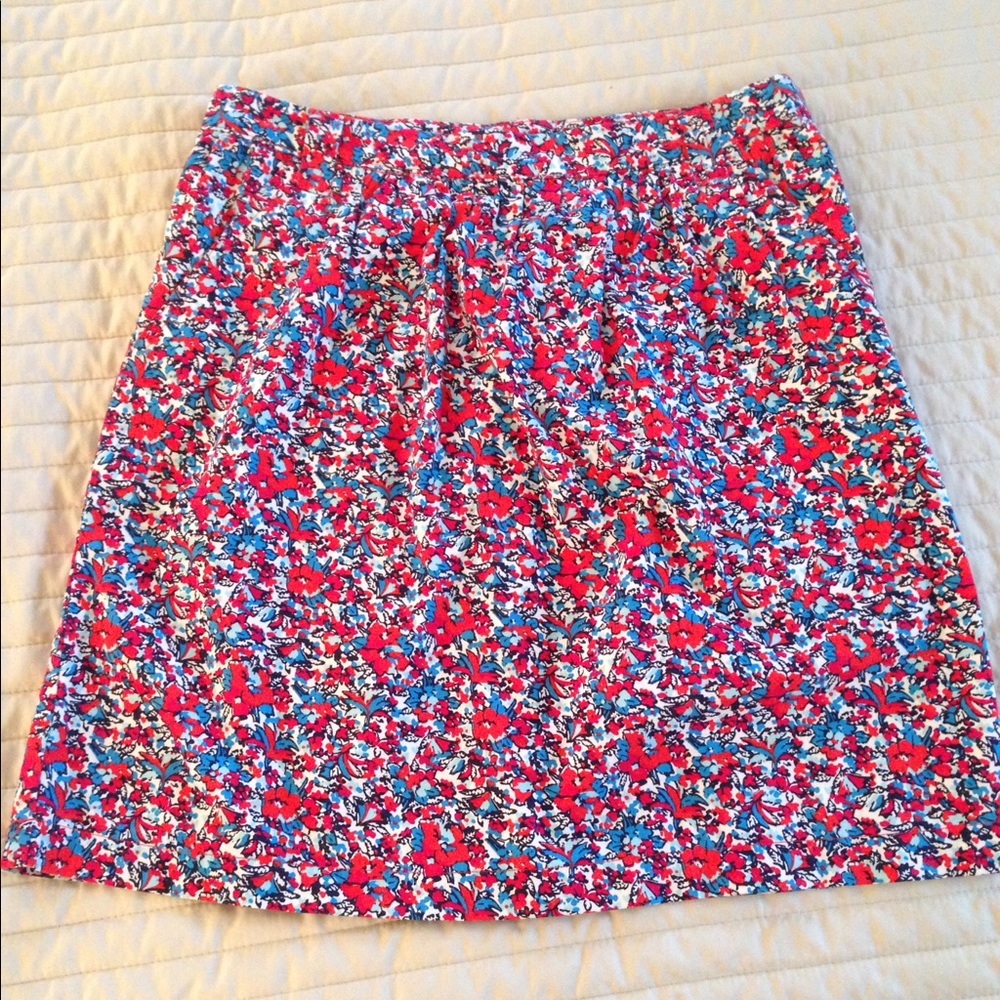 Floral A-line Mini Skirt