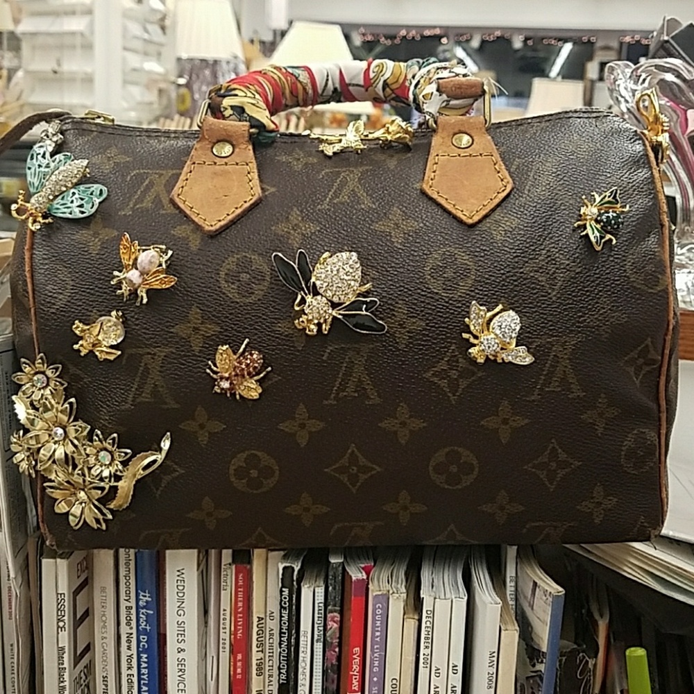 SOLD!!!!!Vintage Revamped Louis  Vuitton Speedy 25