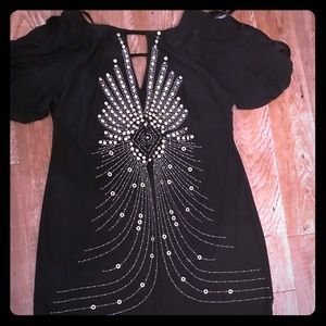 Embellished Keyhole Front Dress Never Worn