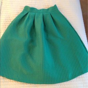 Green Tea Length skirt