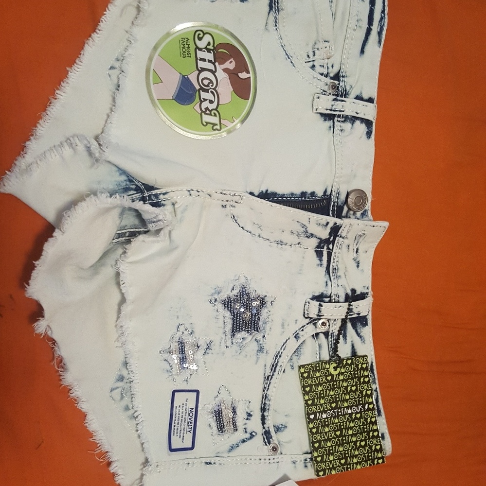 Almost famous jean shorts nwt