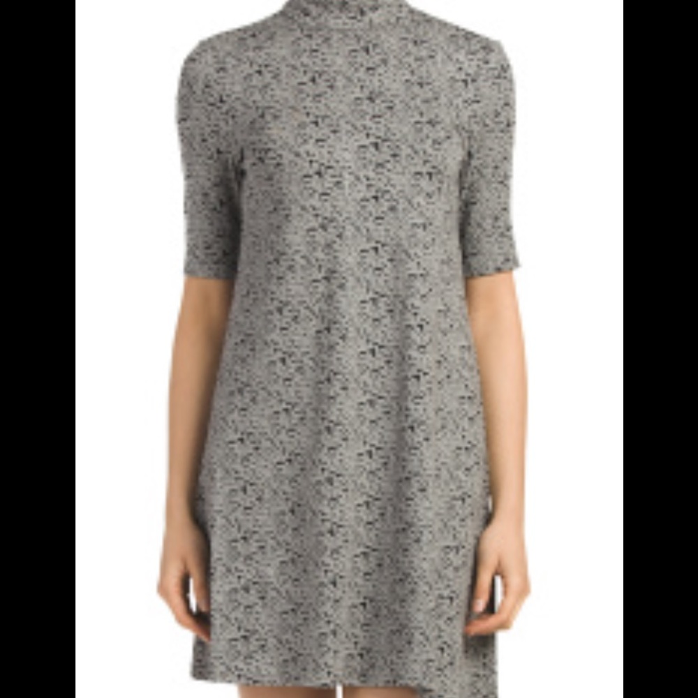 NWOT Fleur Bleue Printed Mock Neck Dress