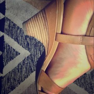 Brown Clarks Leather Heels